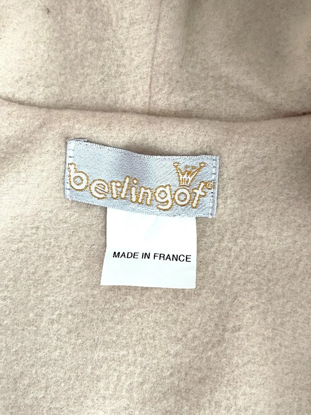 Toddler Coat, Brown Tan Sheep Theme Hooded Jacket, Size 2 Made in France, NWT